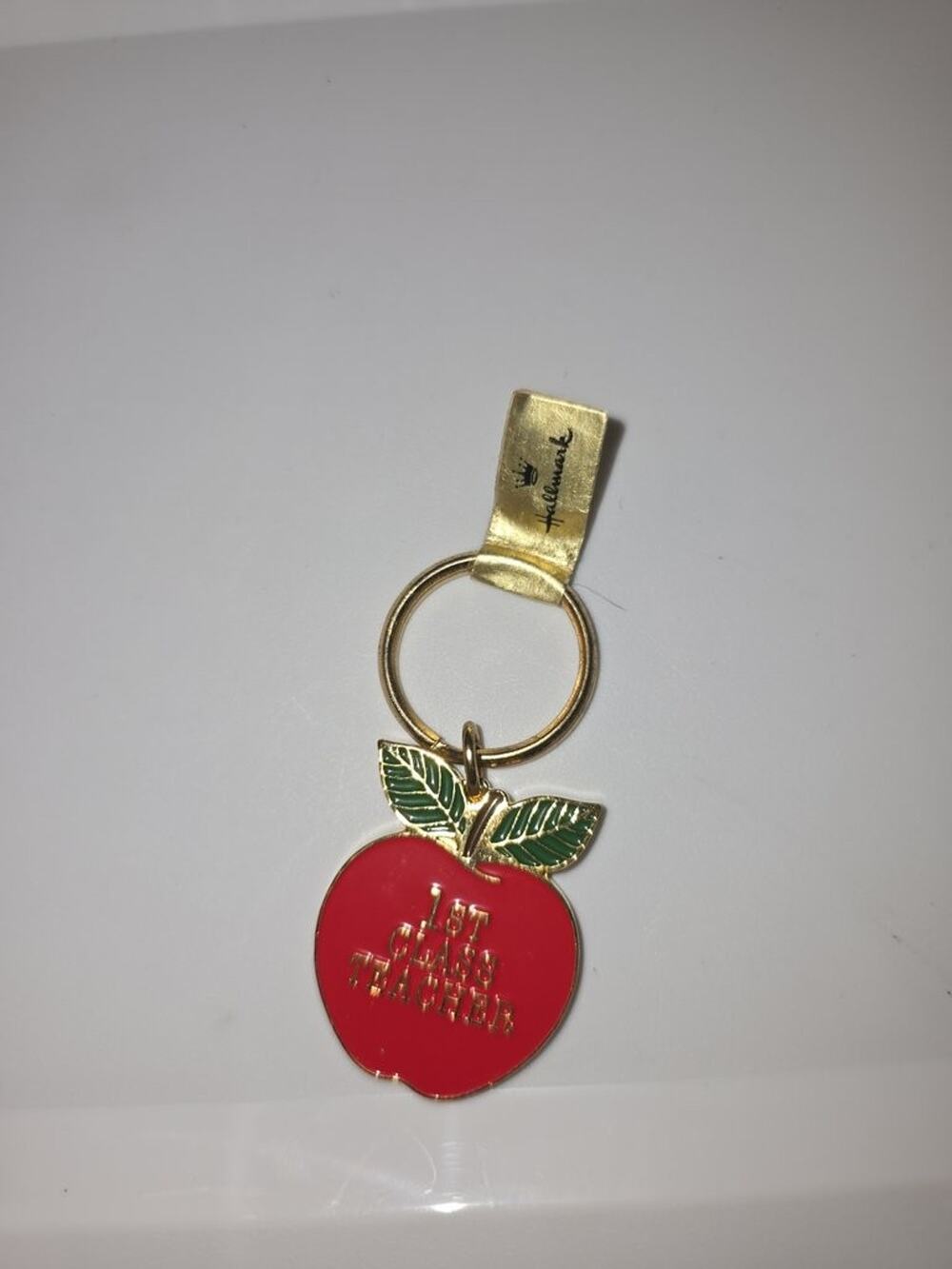 Hallmark 1st Class Teacher Apple Keychain
